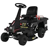 24" Compact Ride-On Petrol Lawn Mower – Mulching, Catch Box, Adjustable Height, 4-Gears plus reverse