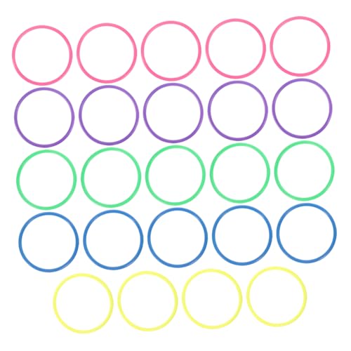 DECHOUS 24pcs Toss Game Interactive Plastic Ring Toss for Outdoor Fun Ages for Family Activities Pool Games and Backyard Parties and Design