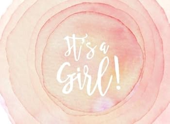 It's a Girl!: Modern Watercolor Baby Shower Guest Book with BONUS Gift Log!