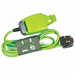 STATUS 2m Extension Lead, Single Socket, Green, Outdoor Extension Cable, Waterproof, IP54 Rated, 13 Amp Plug, Heavy Duty Socket, Ideal for Garden Power Tools, DIY Use (1W2M13AIP54S6)