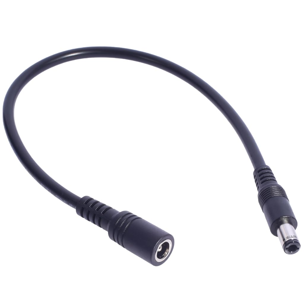 Tsophreniq 30cm Length 6.3x3.0mm Male to Female Extension Cable Cord for Laptops and Notebook Computer 120W