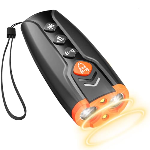 HOPFROG Anti Bell Gerät Hunde, Tragbarer Antibell Ultraschall Gerät, Leistungsstarkes Hunde Bellen Stoppen, Hundebellen-Abschreckmittel für Kleine Große Hunde Innen Außenbereich Einstellbare Frequenz