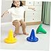 CVUTOVO 1 Set Single Leg Stool with Toss Rings Portable Physical Training for Early Education Games and Skill Development Activities