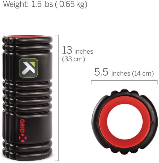Trigger Point Performance TriggerPoint GRID X Foam Roller with Free Online Instructional Videos, Extra Firm (13-Inch)