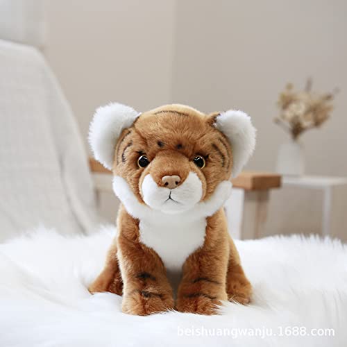 Gudves Tiger Cub Toy Plush, Brown Stuffed Animal, Soft Plush Toy, Gifts For Kids, 8 Inches, Multicolor (Brown) #TOP7