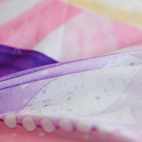 Casa 100% Cotton Kids Bedding Set Girls Sofia The First Princess Pink Duvet Cover And Pillow Cases And Flat Sheet,4 Pieces,Queen #TOP2