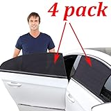 Kribin 4 Pack Car Window Shade, Car Sun Shade for Baby - Car Side Rear Sun Shade with UV Rays Protection - 2 Pack for Front Window and 2 Pack for Back Window