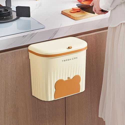 Poubelle de comptoir compacte dotée d'un range-sacs intégré