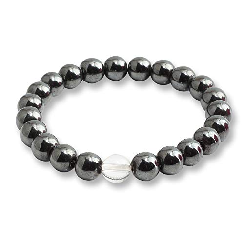 schwarzes Lava -Steinstein -Armband Paare Entfernung Onyx Perlen Armbänder für Frauen Männer Energie elastisches Handgelenk