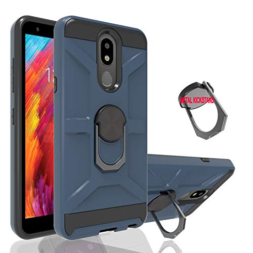 Ayoo:Alcatel 3V 2019 Case,Alcatel 3V 2019 Phone Cases,Alcatel 5032W Case,Alcatel 3V 5032W Case (2019),360 Degree Rotating Ring Phone Grip Work with Car Mount Case for Alcatel 3V 2019-CJ Metal Slate