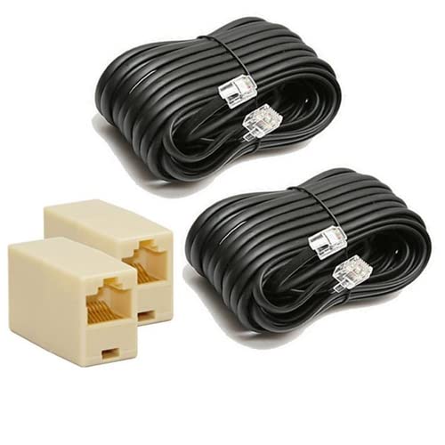 Red Champion RJ11 Telephone Line Cord Wire Patch Cable, Modular