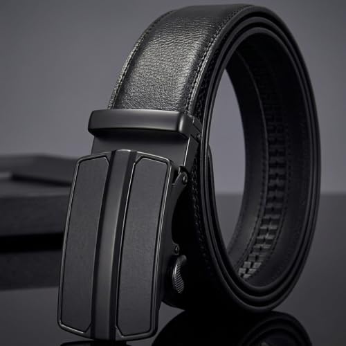 Image of WildHorn Men's Genuine Leather Belt for Men| Premium Auto-Lock Buckle | Adjustable up to 48 inch | Formal & Casual Wear | Micro-Adjust Fit | Stylish Gift Box Included