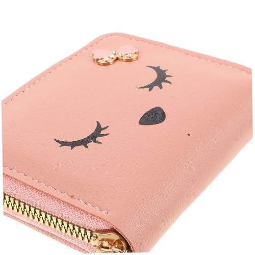 2pcs Cute Zipper Wallet for Women Small Change Purse with Tassel and Card Slots for Daily Use and Travel Kawaii Design for Teen Girls3