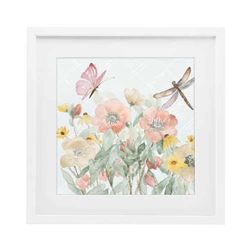 Affiche encadrée Garden Joy pour décorer un salon lumineux et cosy