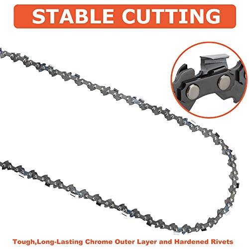 Hipa S55 16 Inch Chainsaw Chain For Stihl Mcculloch Wagner Craftsman Electric Chainsaw Chain Troy-Bilt Tb3516 Tb4516 For 16 Inch Bar .050 Gauge, 3/8" Lp Pitch, 55Dl 2Pack #TOP3