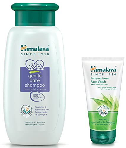 Image of Himalaya Baby Shampoo (400 ml) & Himalaya Herbals Purifying Neem Face Wash, 150ml
