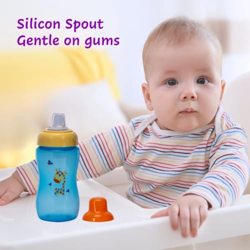 Image of Adore Spouty Silicon Soft Spout Sipper with Hood 270ml (Blue)