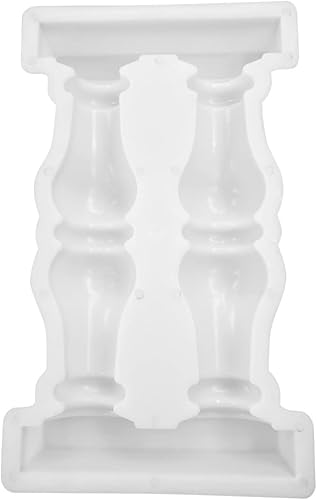 Miniatura 8 de LAAAZY Molde de valla de hormigón para balcón, molde de valla adecuado para concreto, molde de valla de cemento fácil de usar para bricolaje, hogar,