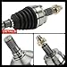 A-Premium CV Axle Shaft Assembly Compatible with Jeep Cherokee 2014 2015 2016 2017 2018 2.4L 3.2L, For All-Wheel Drive Models with Off Road Suspension, Front Left or Right, Replace# 52123739AE