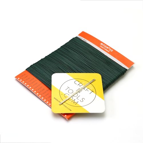 Green 0.8mm RITZA 25 Tiger Thread for Leather Craft | Waxed Tiger Thread | Ritza 25 Thread | Waxed Polyester | Saddlers Thread