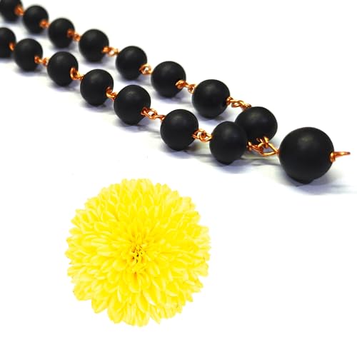 Image of Anciently Karungali Malai Copper Original 8mm | Karungali Malai Copper 8mm 54 Beads, Ebony Wood, 1 Piece