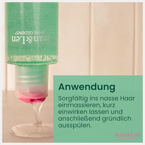 Jean & Len Frische Shampoo Green Apple & Lemongrass, vegan, 300 ml