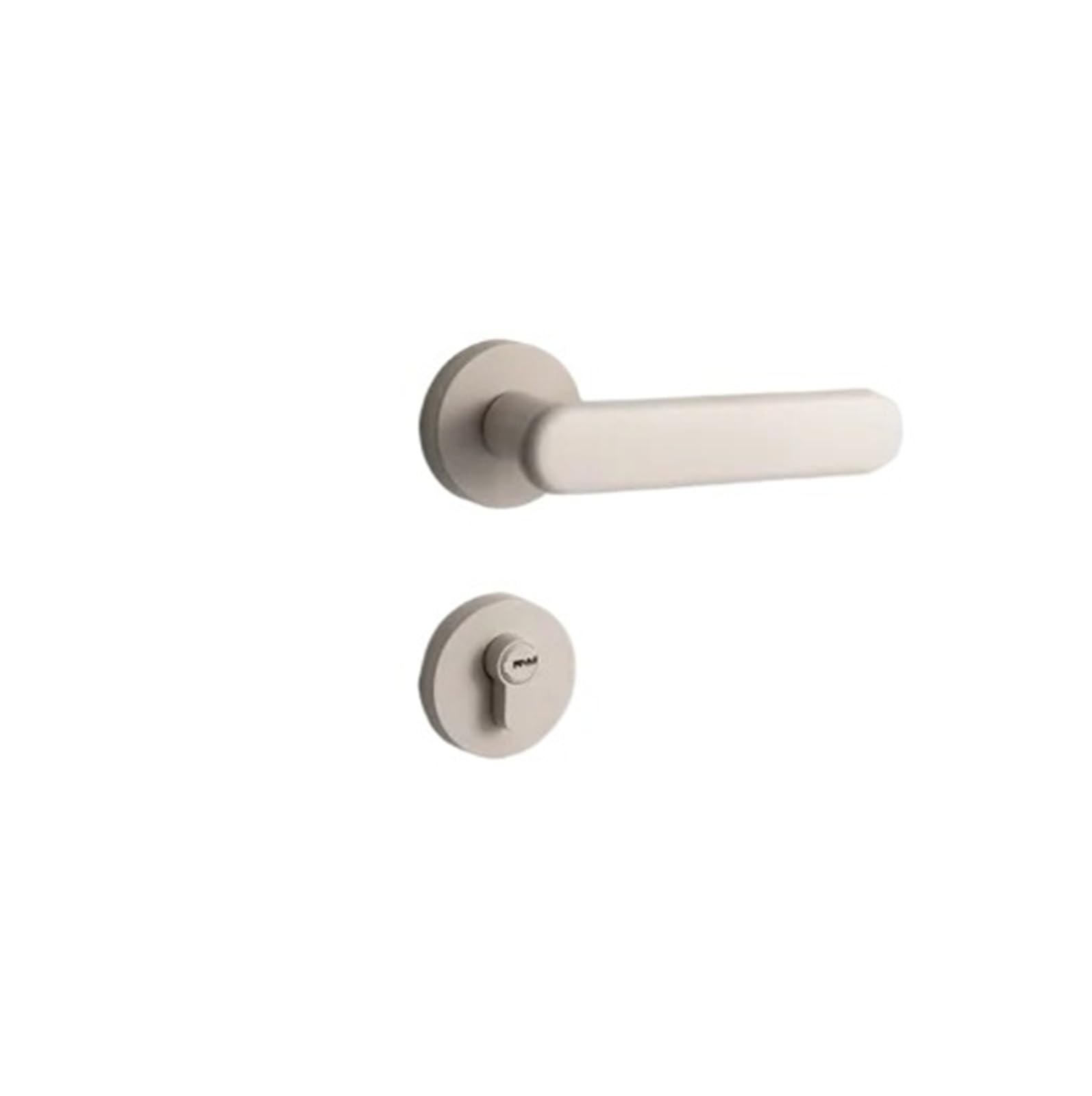 BSAXITHZB Indoor Handle Bedroom Door Lock Home Safety Silent Wooden(White-Magnetic Lock)