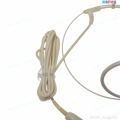 ベージュ DH28 ストロングイヤーハンギングヘッドセット ボーカルコンデンサーマイク TA4F Mini 4ピン Shure BLX GLX ULX SLX UR4D ベルトパックトランスミッターシステム用