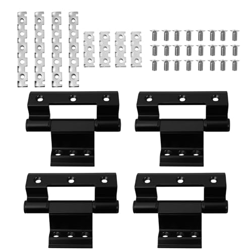 COLLBATH 4 Piezas Bisagra de Aluminio para Ventana Abatible Accesorios Decorativos para Hogar Puente Roto Soporte Resistente para Puertas y Ventanas Compactas
