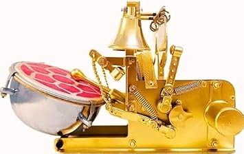 Automatic Aarti Machine for Home Temple Electric Puja Device with Rotating Plate, Hands-Free Prayer Tool for Hindu Rituals, Spiritual Mandir Accessories with Pooja items