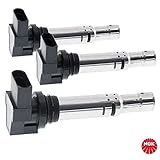 für VAG Audi Seat Skoda VW 3x NGK Zündspule Zündmodul U5002 4-polig SAE // 48003