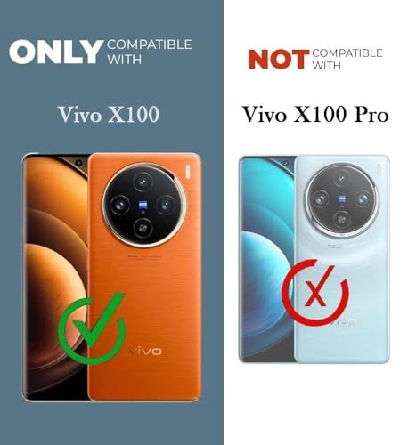 Image of Jkobi Back Case Cover for Vivo X100 5G (Silicone Clear Shockproof Case with Camera Protection and Dust Plugs | Transparent)