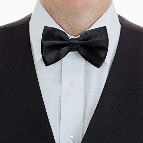 Elegant Pre-tied Bow ties Formal Tuxedo Bowtie Set with Adjustable Neck Band,Gift Idea For Men And Boys(5/8/10/20 Pcs), 10 Pcs6, Medium - Thumbnail 4