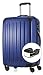 Produktbild HAUPTSTADTKOFFER - Alex - NEU 4 Doppel-Rollen + Gratisartikel Hartschalen-Koffer Koffer Trolley Rollkoffer Reisekoffer, TSA, 65 cm, 74 Liter, Dunkelblau