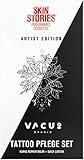 SKIN STORIES Tattoo Pflege Set Artist Edition Fauve Lex, praktisches Set mit Panthenol und Vitamin E für Tattoos, limitiertes Pflegeset mit Rapid Repair Balm und Daily Lotion