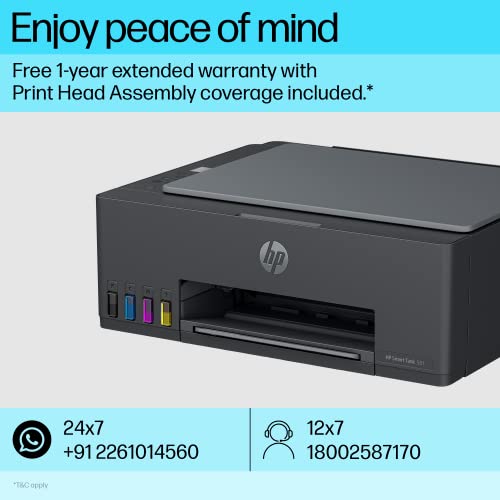 HP Smart Tank 581 All-in-one WiFi Colour Printer with 2 Extra Black Ink Bottles(Upto 12000 Black and 6000 Colour Prints)and 1 Year Extended... - Image 4