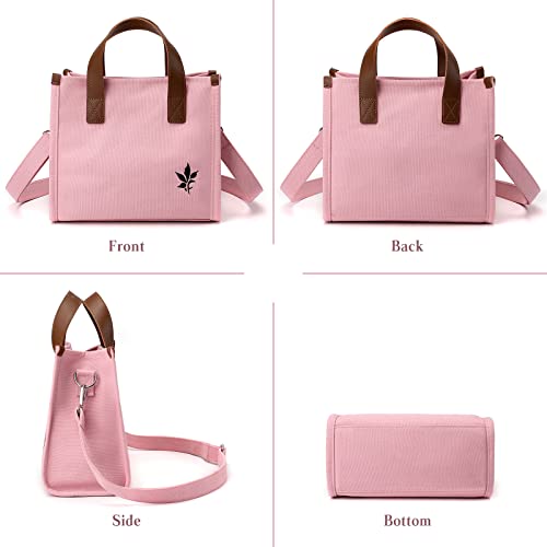 Image of CORIOS Women Shoulder Bag Canvas Handbag Crossbody Bag Multifunctional Top Handle Bag Casual