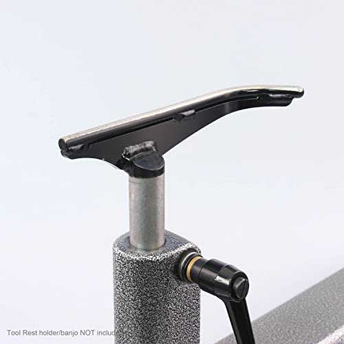 Robust, Small "J" Curved Tool Rest, 9" Wide, Long Post #TOP2