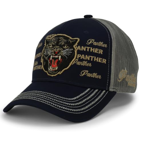 Image of Trendy Apparel Shop Animal Design Square Embroidered Snapback Trucker Cap