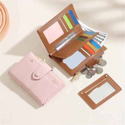 Women's Wallets Large Capacity Multifunctional Two Compromise Long Card Holder Wallet Coin Purse(Silver)2