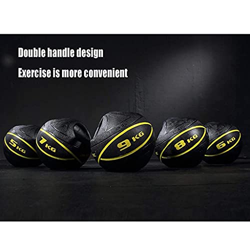Ballons Médicinaux, Boule de Gravité Binaurale Kettlebell en Caoutchouc, Antidérapant Et Résistant À l'usure, Équipement de Conditionnement Physique d'exercice Aérobie (Size : 8kg/17.6lb) – Image 5