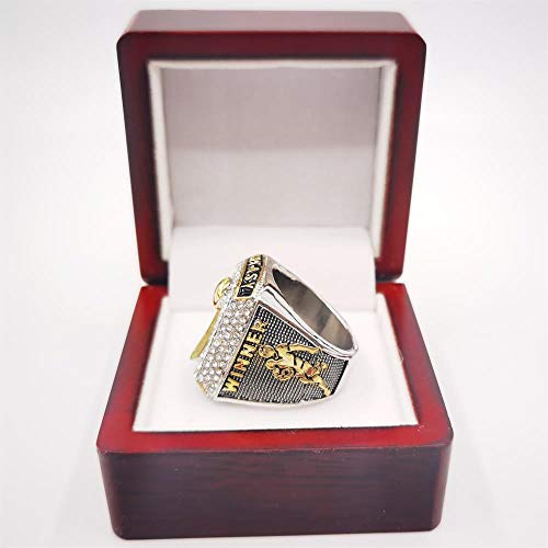 Tuoyu Personalized Fantasy Football Championship Silver & Gold 3D Trophies Rings Prize No Years(Customized,7) #TOP5