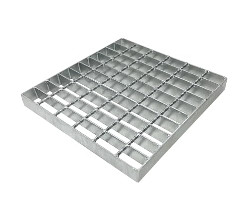 Natotela 12in Galvanized Steel Drain Grate-Durable Heavy Duty Metal Catch Basin Grate for 12' Concrete Catch Basin,Outdoor Drainage Grates for Garage,Sewer,Dowmspout,Driveway,Yard(11.6x12 in)