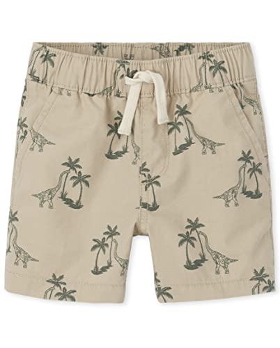 Image of The Children's Place Baby and Toddler Boys Print Pull on Jogger Shorts