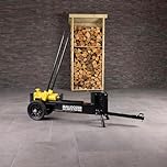 CHARLES BENTLEY BULLDOZER PRO 12 Ton Hydraulic Log Splitter Wood Splitter Firewood Splitter, Log Cutter, No Electricity, Portable with Wheels and Toe Hitch, Heavy Duty, Kindling Splitter, (150x110cm)