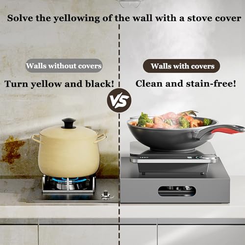 Placa de cubierta for encimera, cubierta de acero inoxidable for estufa de gas, con asa, placa de cubierta for encimera, soporte for estufa eléctrica, protección for estufa, for encimera, estufa eléct - imagen 7