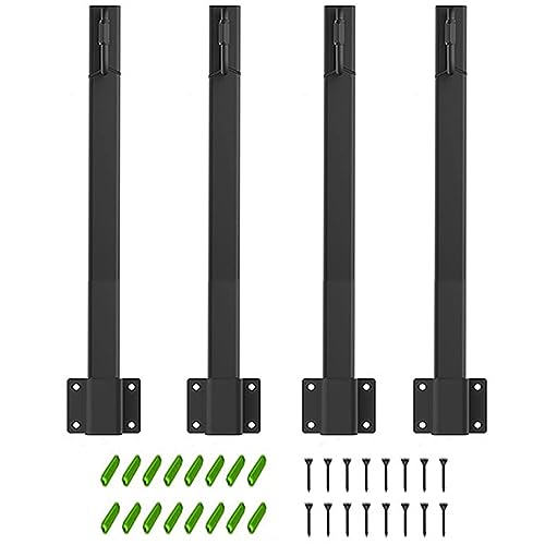 String Lights Festoon Light Pole 4PCS 15.55 Inch Holiday Styling String Light Pole Outdoor Garden Metal Poles for Hanging String Lights at Garden Backyard Patio
