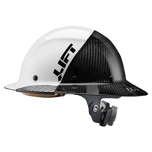Lift Safety HDF50C-19WC Lift Safety Dax Fifty 50 Carbon Fiber Full Brim Hardhat thumb #2