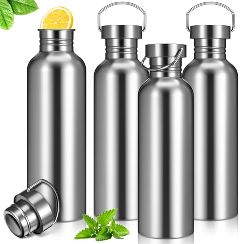 , 34 Oz Uninsulated Single Walled Sports Water Bottle Metal 
