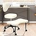 BESUFY Yoga Chair, Meditation Chair with Back Support, Cross Legged Office Chairs with Wheels Criss Cross Desk Kneeling Chair for Home Yoga, Adjustable Height, Lumbar Support Beige
